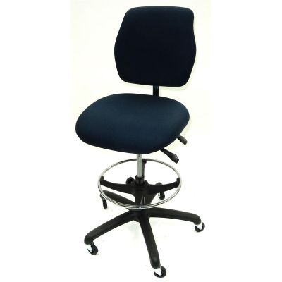 LDS1010552 image(0) - ShopSol Workbench Chair, Upholstered-Blue, Deluxe Control