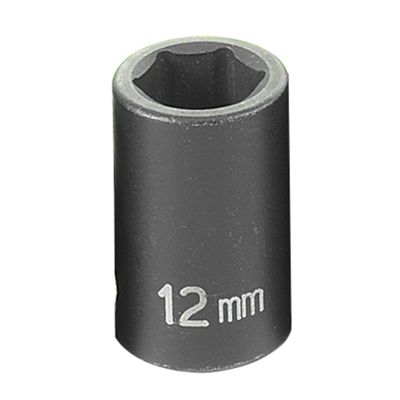 GRE1012M image(0) - Grey Pneumatic 3/8" Drive x 12mm Standard Socket