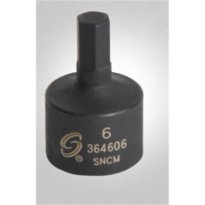 SUN364606 image(0) - SUNEX 3/8 in. Drive 6 mm Stubby Hex Impact