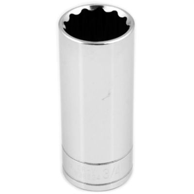 WLMW38624 image(0) - Wilmar Corp. / Performance Tool 3/8" Drive 3/4" 12pt Deep Socket