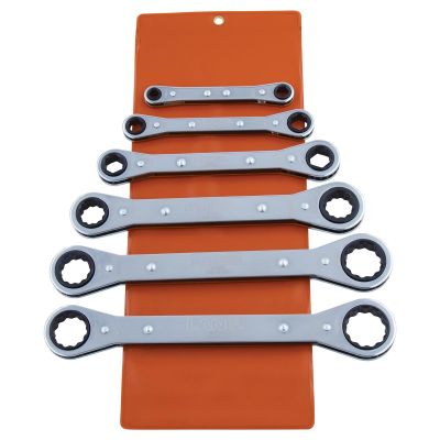 KASRB6 image(0) - Lang Tools (Kastar) RB-6 - 6-Piece SAE Flat Wrench Set - Vinyl Pouch