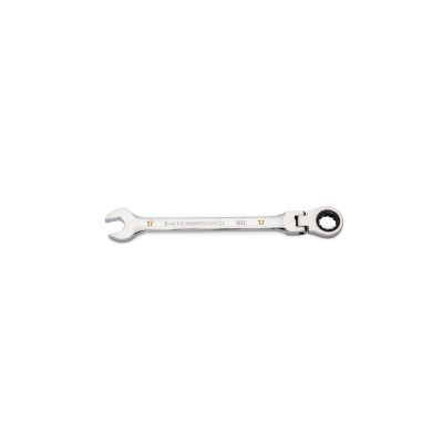KDT86717 image(0) - GEARWRENCH 17mm 90-Tooth 12 Point Flex Head Ratcheting Combination Wrench