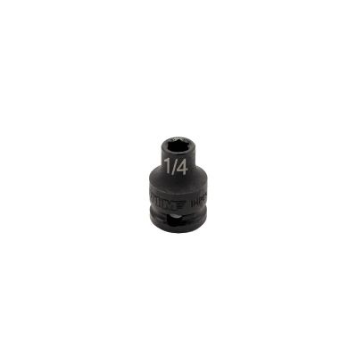 VIMIMP614 image(0) - VIM TOOLS 1/4 Inch X 3/8 Inch Drive SAE Cr-Mo Impact Socket - Shallow