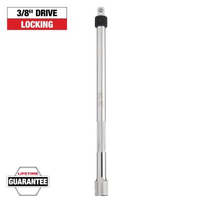 MLW43-24-9305 image(0) - Milwaukee Tool 3/8 Inch Drive 10 Inch Locking Extension