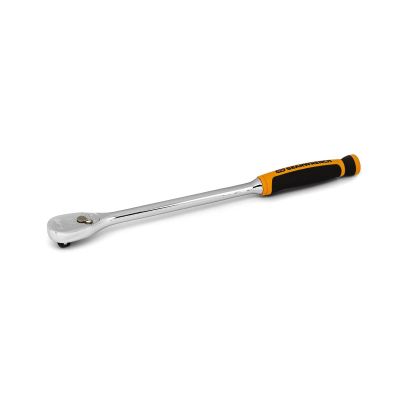 KDT81265T image(0) - GEARWRENCH 3/8 Inch Drive 90-Tooth Long Handle Dual Material Teardrop Ratchet 13 Inch