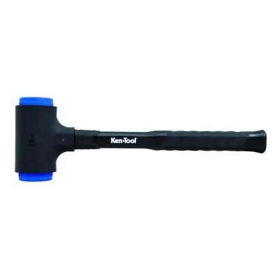 KEN35338 image(0) - Ken Tool 28 oz. Replaceable Polyurethane Head Fiberglass Dead Blow Hammer, Overall Length 13-feet