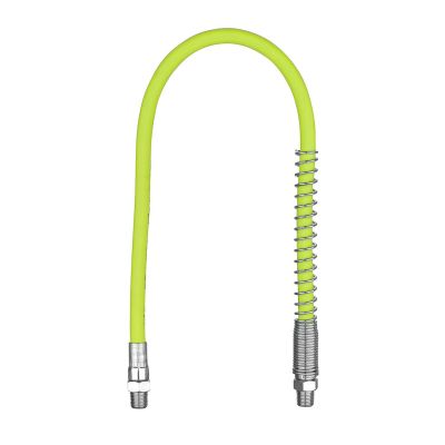 LEGL2955FZSP image(0) - Legacy Manufacturing Flexzilla Grease Hose 1/8" x 18", 1/8" MNPT Ends, Spring Guard