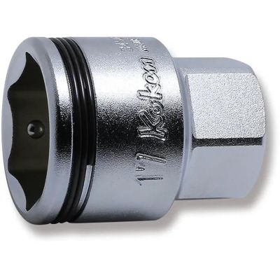 KKN3450MH-17 image(0) - Ko-ken USA 3450MH-17 3/8 Square Drive Socket 17 mm Nut Grip Length 29 mm Outer Hex 17 mm