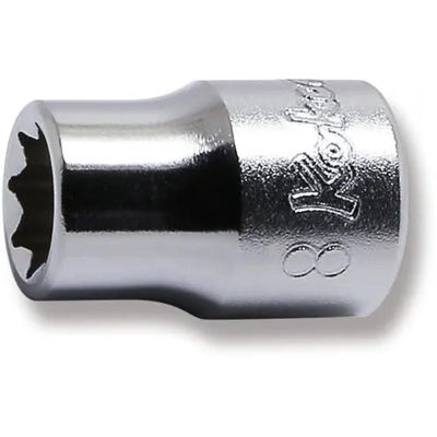 KKN3415M-8 image(0) - Ko-ken USA 3415M-8 3/8 Square Drive Socket 8 mm Double Square Length 26 mm