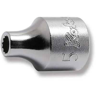 KKN3405M-5 image(0) - Ko-ken USA 3405M-5 3/8 Square Drive Socket 5 mm 12 Point Length 26 mm
