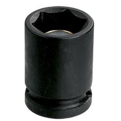 GRE2012RG image(0) - Grey Pneumatic 1/2" Drive x 3/8" Magnetic Standard Socket