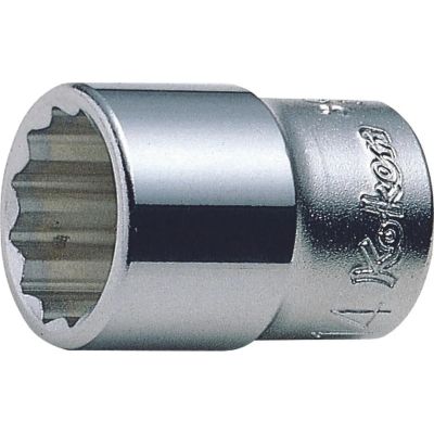 KKN3405M-8 image(0) - Ko-ken USA 3405M-8 3/8 Square Drive Socket 8 mm 12 Point Length 26 mm