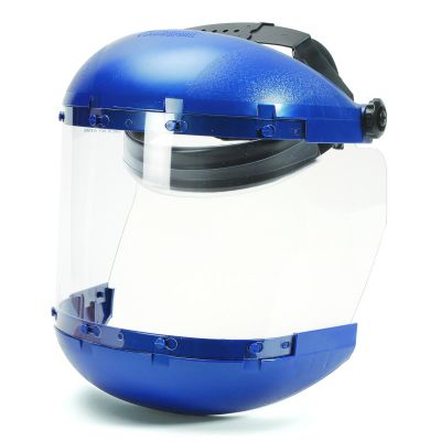 SRWS38110 image(0) - Sellstrom Face Shield - 380 Series - 6.5" x 19.5" x 0.040" Window - Clear - Ratcheting Headgear - Dual Crown