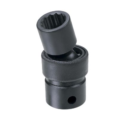 GRE1112UM image(0) - Grey Pneumatic 3/8" Drive x 12mm Standard Universal- 12 Point Socket