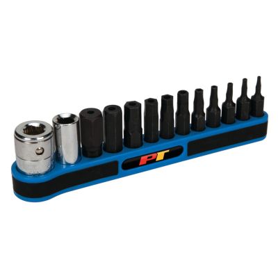 WLMW38971 image(0) - Wilmar Corp. / Performance Tool 13 Piece Metric Bit Socket Set
