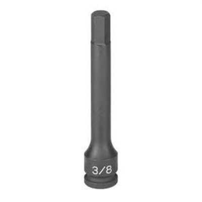 GRE19144F image(0) - Grey Pneumatic 3/8" Drive x 7/16" Hex Driver 4" Length
