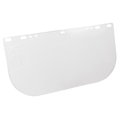 SRW29109 image(0) - Jackson Safety Replacement Windows for F20 Polycarbonate Face Shields - Clear - 8" x 15.5" x.060" - E Shaped - Unbound