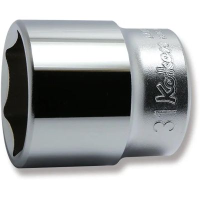 KKN4400M-31 image(0) - Ko-ken USA 4400M-31 1/2 Square Drive Socket 31 mm 6 Point Length 46 mm