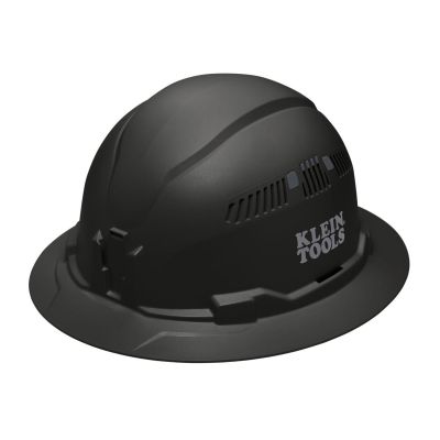 KLE60961 image(0) - Klein Tools Hard Hat, Vented, Full Brim Style, Black