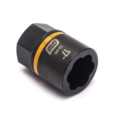 KDT84772 image(0) - GEARWRENCH 3/8 Inch Drive Bolt Biter Impact Extraction Socket 17-mm