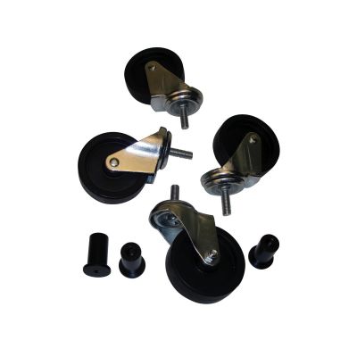 DOW17PLP-WH image(0) - John Dow Industries Caster Set for JDI-LP4 Low Profile Oil Drain