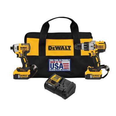 DWTDCK299P2LR image(0) - DEWALT 20V MAX* XR Hammer Drill/Impact Driver Combo Kit with LANYARD READY Attachment Points