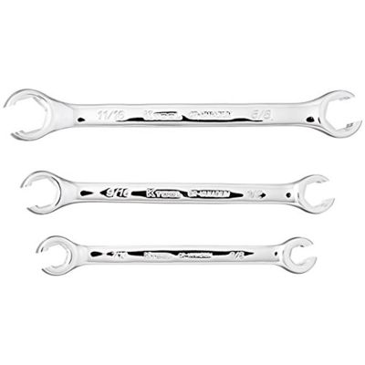 KTI44003 image(0) - K Tool International Wrench Set Flare Net 3 Piece SAE