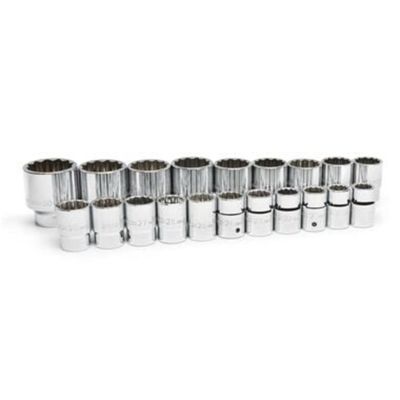 KDT80845 image(0) - GEARWRENCH 20 Piece 3/4 Inch Drive 12 Point Metric Standard Length Socket Set