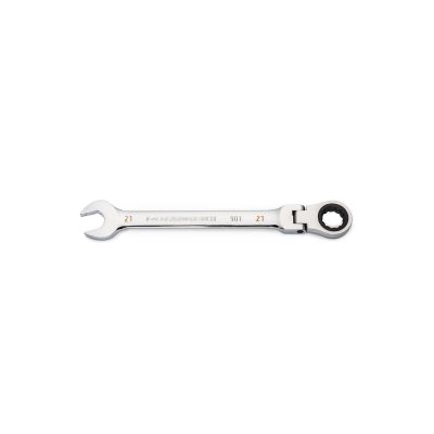 KDT86721 image(0) - GEARWRENCH 21mm 90-Tooth 12 Point Flex Head Ratcheting Combination Wrench