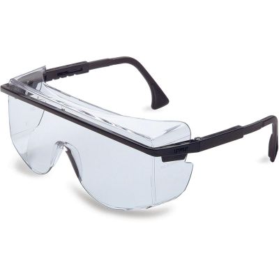 UVXS2500 image(0) - Uvex Astrospec 3001 Gunmetal Safety Glasses with Clear Anti-Fog/Anti-Scratch/Hard Coat Lens - S2500