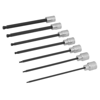 WLMW38750 image(0) - Wilmar Corp. / Performance Tool 7 Piece 3/8" Drive SAE Hex Bit Set