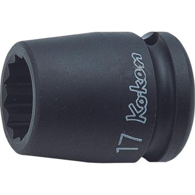 KKN14405M-26 image(0) - Ko-ken USA 14405M-26 1/2 Sq. Dr. Socket 26mm 12 point Length 38mm