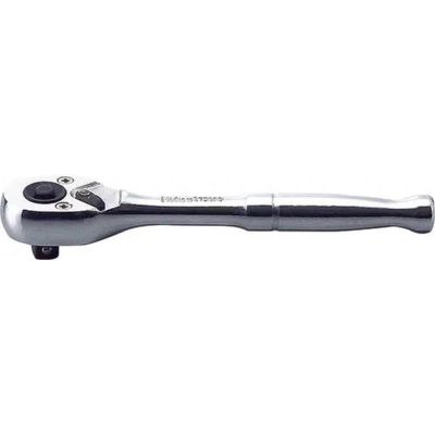 KKN2753PB image(0) - Ko-ken USA 2753PB 1/4 Square Drive Ratchet Handle 20 teeth Push Button Length 115 mm Polished Handle