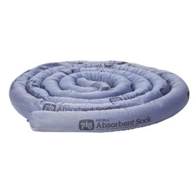 NPGPIG203 image(0) - New Pig Blue Absorbent Sock 3" X 20' - 4 Socks per Box