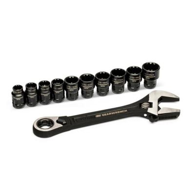 KDTGWPTAW8 image(0) - GearWrench 11 Piece Pass-Thru&trade; Adjustable Wrench Set
