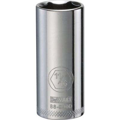 DWTDWMT88990OSP image(0) - DEWALT 001Pc 38Dr Deep Socket-06Pt-11/16