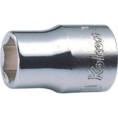 KKN3400M-8 image(0) - Ko-ken USA 3400M-8 3/8 Square Drive Socket 8 mm 6 Point Length 26 mm