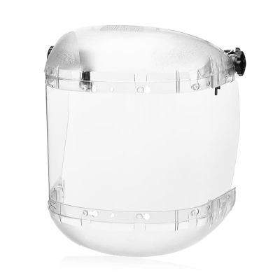 SRWS38540 image(0) - Sellstrom Face Shield - 380 Series &ldquo;MAX LIGHT&rdquo; - 6.5" x 19.5" x 0.040" Window - Clear AF - Universal Hard Hat Slot Adapter Headgear - Dual Crown