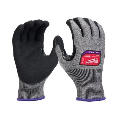 MLW48-73-7010B image(0) - Milwaukee Tool 12 Pair Cut Level 7 High-Dexterity Nitrile Dipped Gloves - S
