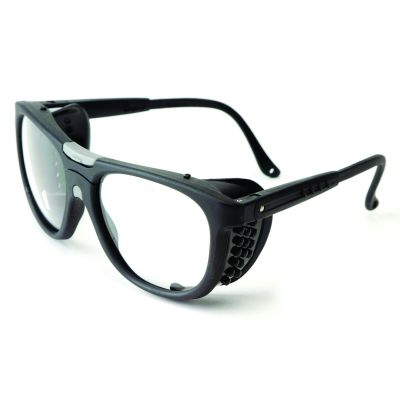 SRWS74701 image(0) - Sellstrom Safety Glasses - B5 Series - Clear Lens - Black Frame - Hard Coated - Clear Side Shield
