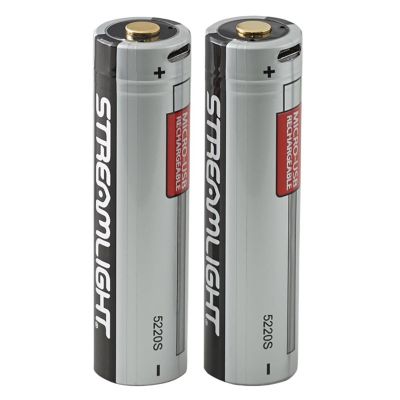 STL22104 image(0) - Streamlight SL-B26 Protected Li-Ion USB Rechargeable Battery Pack - 2pk - Box - Silver