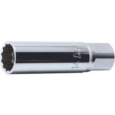 KKN3305P-16 image(0) - Ko-ken USA 3305P-16 3/8 Square Drive 12-Point Magnetic Spark Plug Socket 16 mm