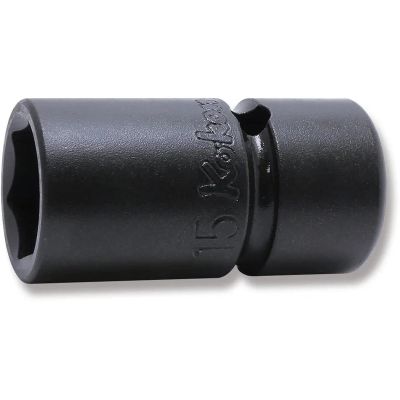 KKNNV13400-15 image(0) - Ko-ken USA NV13400-15 3/8 Square Drive Socket 15 mm 6 Point 43 mm Sleeve Drive