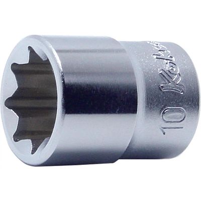 KKN2415A-3-8 image(0) - Ko-ken USA 2415A-3/8 1/4 Square Drive Socket 3/8 Double Square Length 22 mm