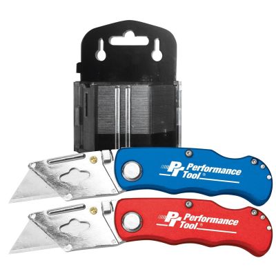 WLMW1720 image(0) - Wilmar Corp. / Performance Tool 52 Piece Folding Utility Knife Set
