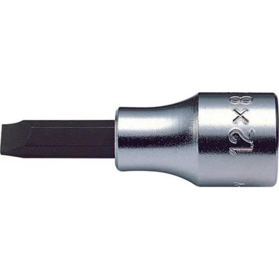KKN4005-60-10 image(0) - Ko-ken USA 4005.60-10 1/2 Square Drive Bit Socket Slotted 1.6x10 Length 60 mm