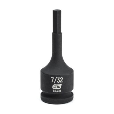 KDT84398 image(0) - GEARWRENCH 3/8 Inch Drive Hex Bit Impact SAE Socket 7/32 Inch