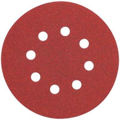 DWTDW4314 image(0) - DEWALT 5-Inch 8 Hole 220 Grit Hook And Loop Random Orbit Sandpaper (25-Pack)