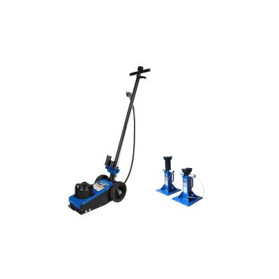 KTI63197KIT1 image(0) - K Tool International Truck Jack 22 Ton Air/Hydraulic AND Jack Stands 22 Ton Heavy Duty