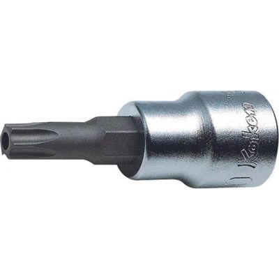 KKN3025-160-T55H image(0) - Ko-ken USA 3025.160-T55H 3/8 Square Drive Temper-Resistant TORX T55H Bit Socket - Length 160 mm